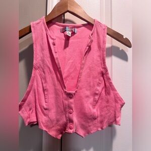 Urban Outfitters‎ pink cropped tank large